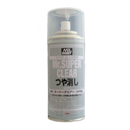 GN B514 Mr Super Clear Flat 170ml Spray Mr Hobby Sprays Mr Hobby   