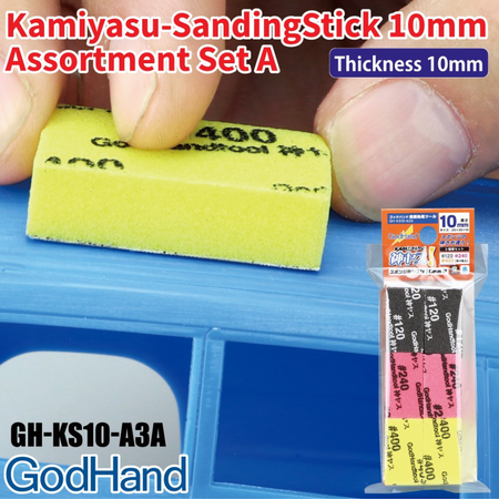 Godhand: Sanding Sticks - Kamiyasu Sanding Stick 10mm - Assortment (Set A) Godhand Accessories Godhand Default Title  