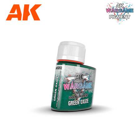 AK Interactive Wargame Enamel Liquid Pigments - Green Oxide 35 ml AK Enamel Pigment Washes AK Interactive Default Title  