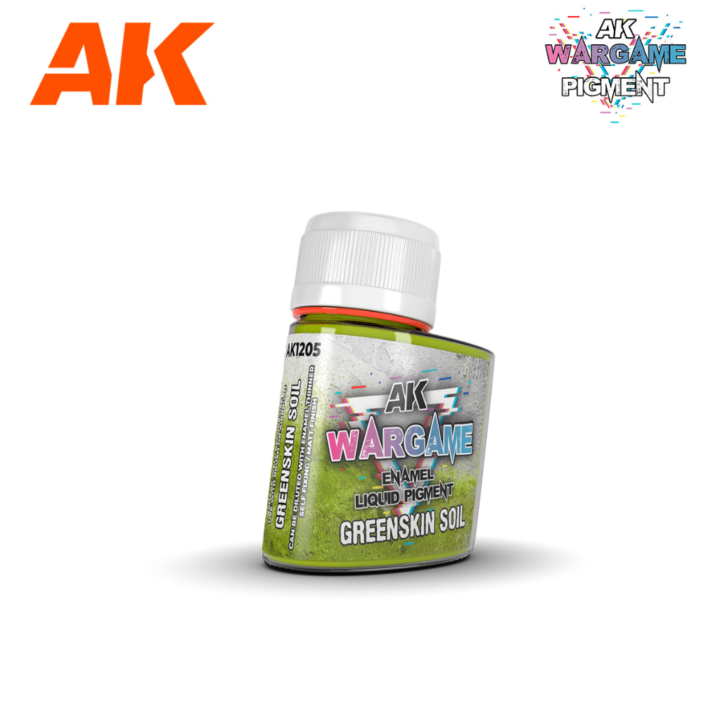 AK Interactive Wargame Enamel Liquid Pigments - Greenskin Soil 35 ml AK Enamel Pigment Washes AK Interactive Default Title  