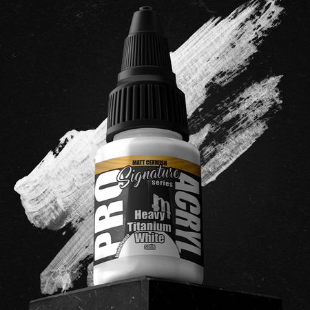 Pro Acryl Signature Series - Matt Cexwish - Heavy Titanium White 22ml Monument Pro Acryl Paints Monument Hobbies Default Title  