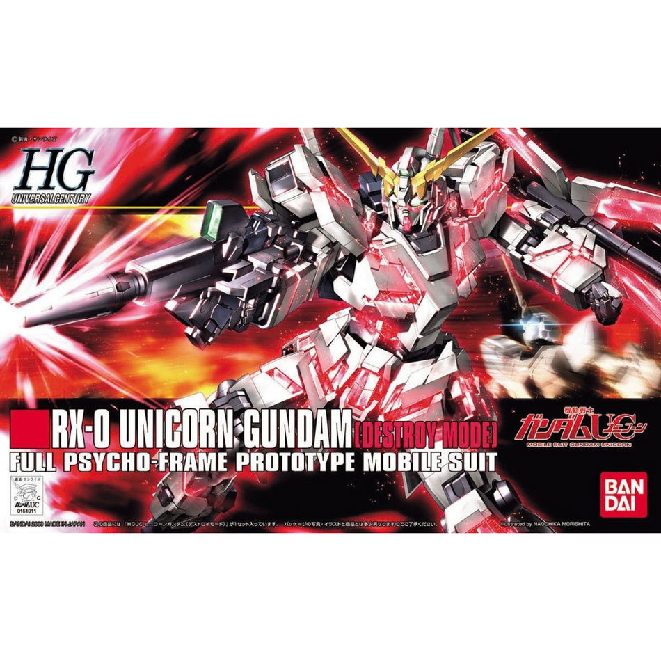 HGUC 1/144 RX0 UNICORN GUNDAM DESTROY MODE Gundam Model Kit Bandai Default Title  