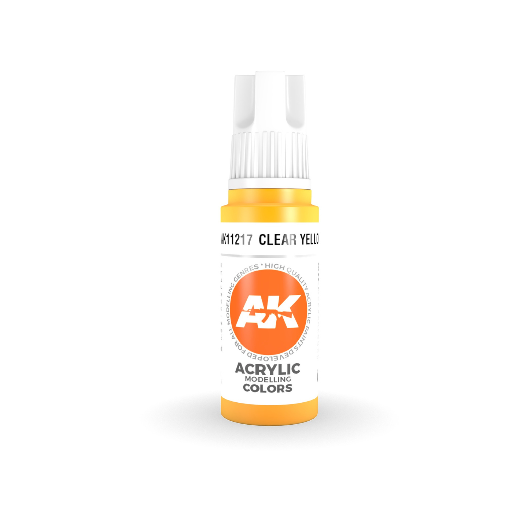 AK Interactve 3Gen Acrylics - Clear Yellow 17ml AK Gen3 Acrylics AK Interactive Default Title  