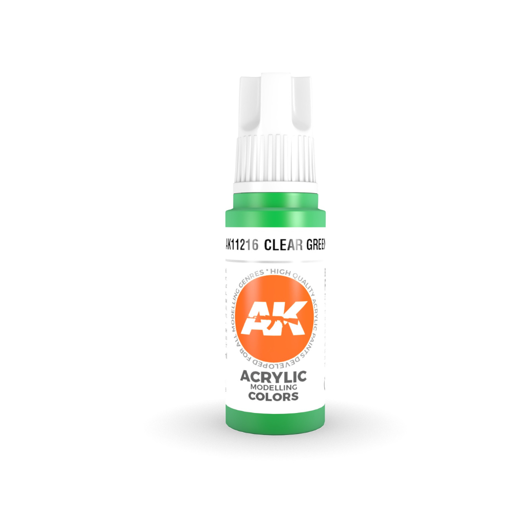 AK Interactve 3Gen Acrylics - Clear Green 17ml AK Gen3 Acrylics AK Interactive Default Title  