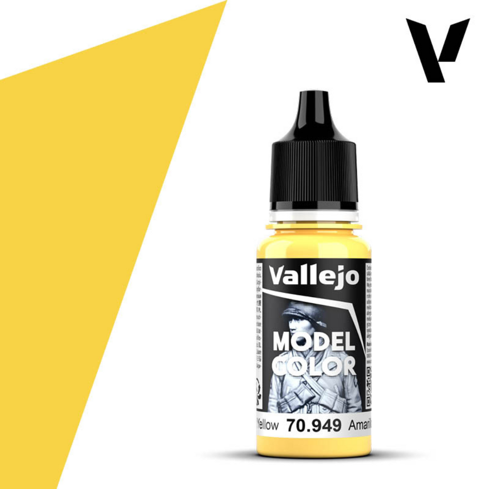 Vallejo Model Color Light Yellow 17ml Acrylic Paint Vallejo Model Color Vallejo Default Title  