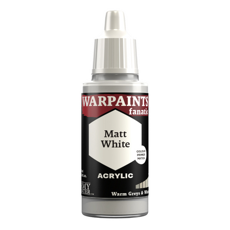 Army Painter - Warpaints Fanatic - Matt White Army Painter Warpaint Fanatic The Army Painter Default Title  