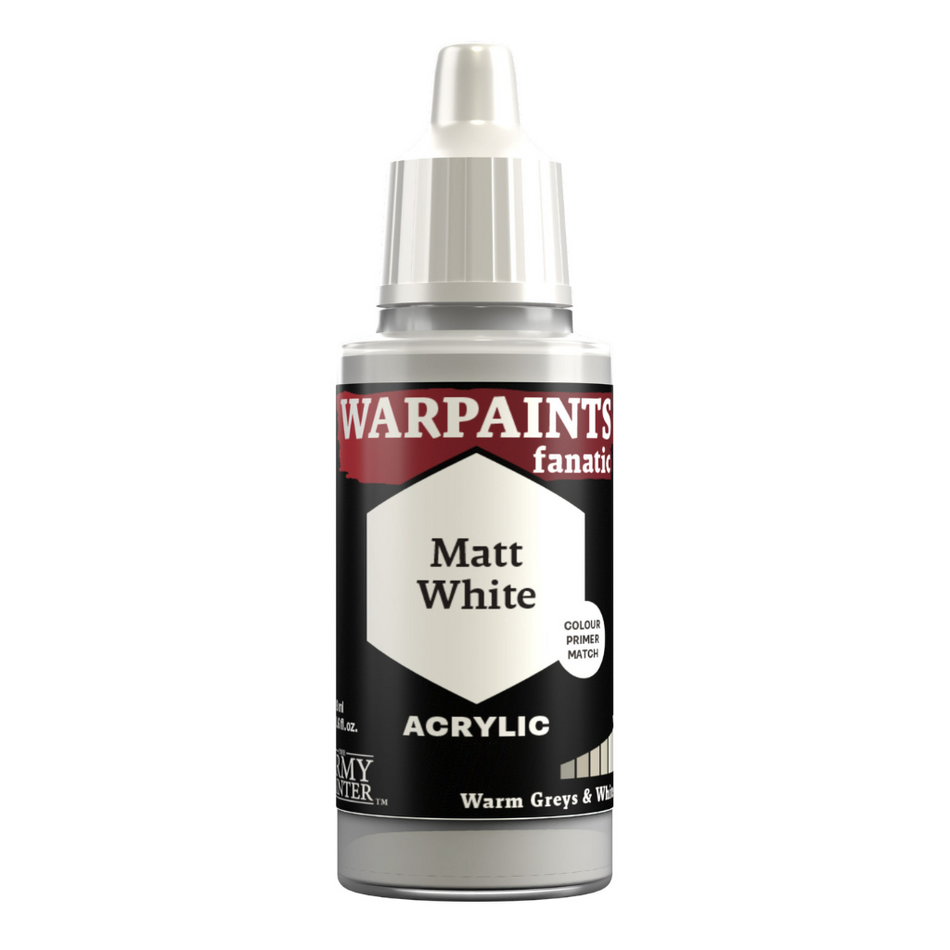 Army Painter - Warpaints Fanatic - Matt White Army Painter Warpaint Fanatic The Army Painter Default Title  