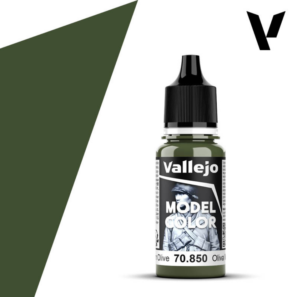 Vallejo Model Color Medium Olive 17ml Acrylic Paint Vallejo Model Color Vallejo Default Title  