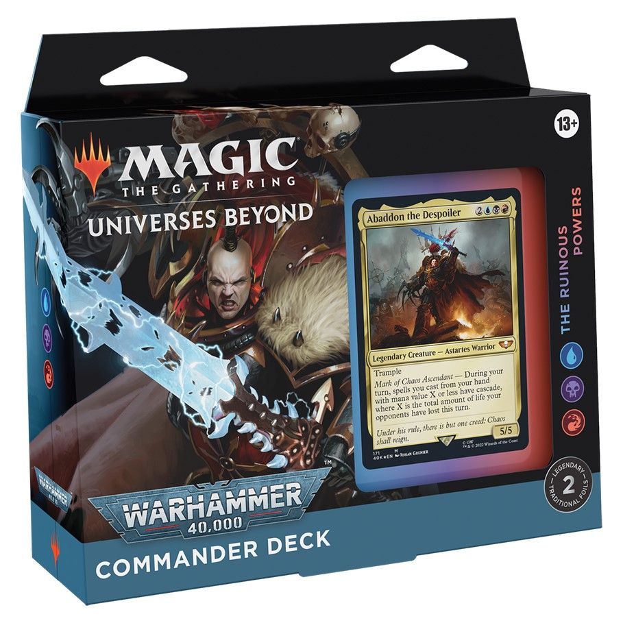 MTG Warhammer 40,000 Commander Deck - The Ruinous Powers Magic The Gathering Wizards of the Coast Default Title  