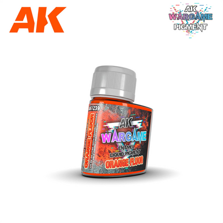 AK Interactive Wargame Enamel Liquid Pigments - Orange Fluor 35ml AK Enamel Pigment Washes AK Interactive Default Title  