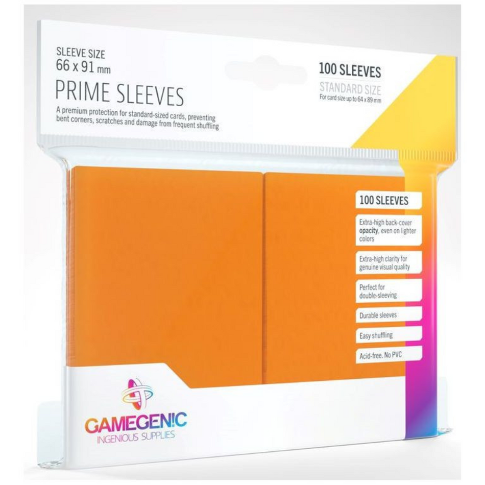 Gamegenic - Prime Card Sleeves - Orange (100 Sleeves Pack) Deck Box GameGenic Default Title  