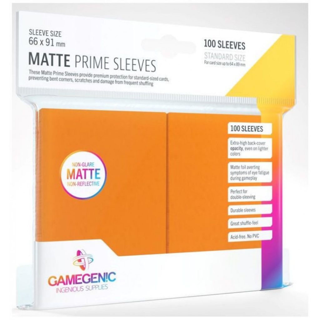 Gamegenic - Prime Matte Card Sleeves - Orange (100 Sleeves Pack) Deck Box GameGenic Default Title  