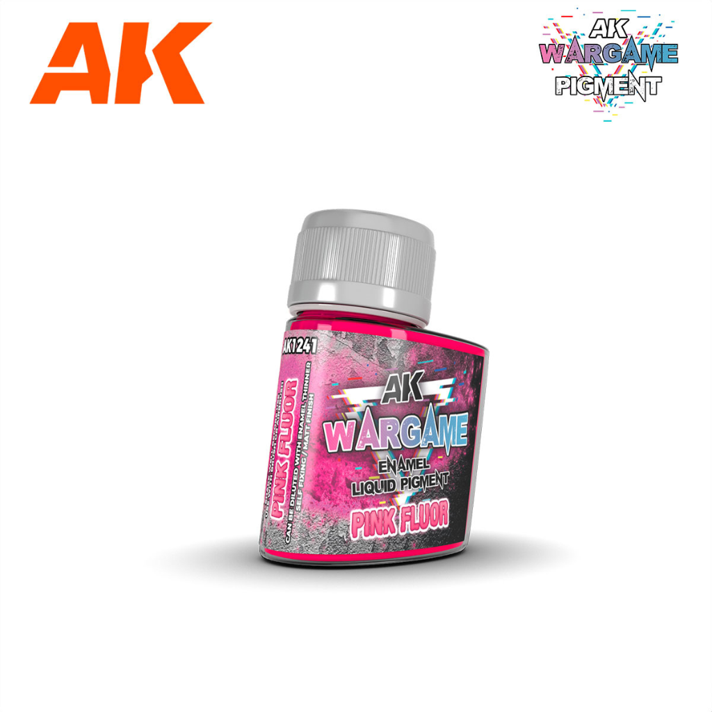 AK Interactive Wargame Enamel Liquid Pigments - Pink Fluor 35ml AK Enamel Pigment Washes AK Interactive Default Title  