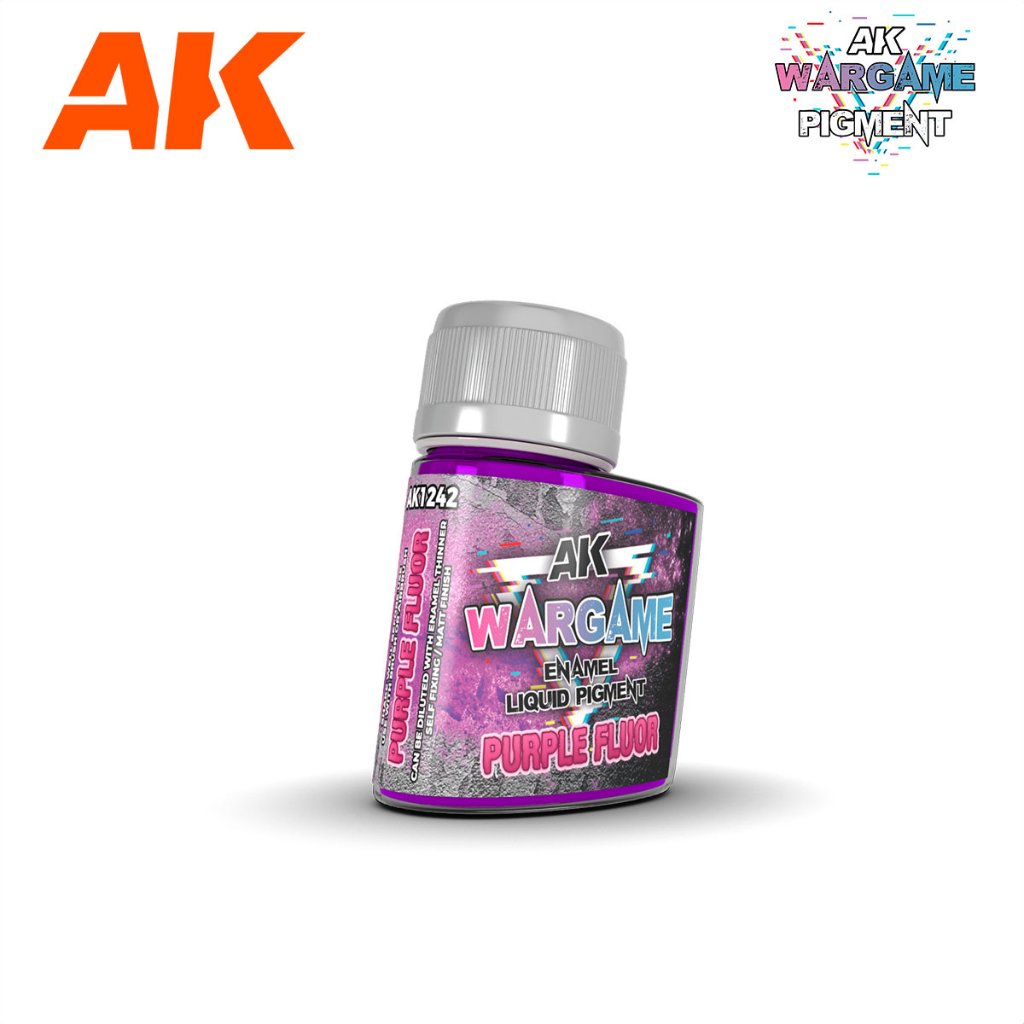 AK Interactive Wargame Enamel Liquid Pigments - Purple Fluor 35ml AK Enamel Pigment Washes AK Interactive Default Title  