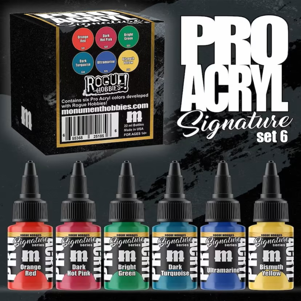 Monument Hobbies - Signature Series Set 6 - Rogue Hobbies Monument Pro Acryl Paints Monument Hobbies Default Title  