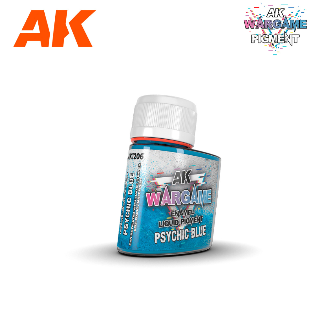 AK Interactive Wargame Enamel Liquid Pigments - Psychic Blue 35 ml AK Enamel Pigment Washes AK Interactive Default Title  