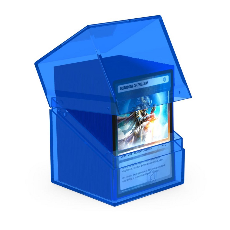 Ultimate Guard: Deck Box – Boulder 100+ – Clear: Sapphire Deck Box Ultimate Guard