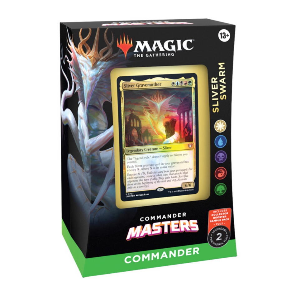 Magic Commander Masters Commander Deck: Sliver Swarm Magic The Gathering Wizards of the Coast Default Title  