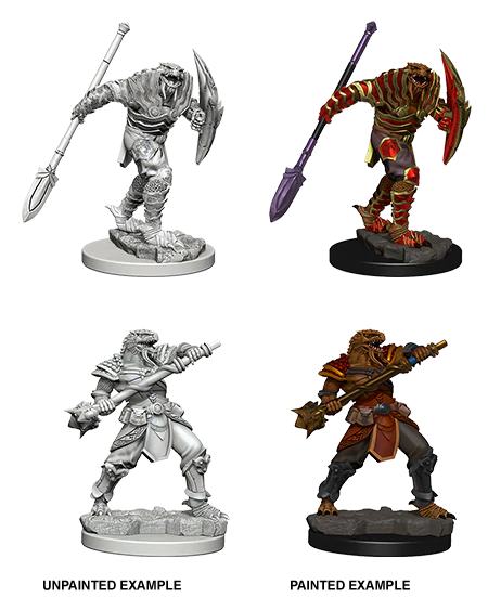 D&D Nolzurs Marvelous Unpainted Miniatures Dragonborn Male Fighter with Spear Dungeons & Dragons WizKids   