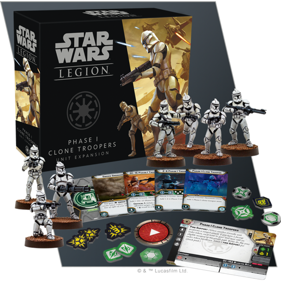 Star Wars Legion - Phase I Clone Troppers Unit Expansion Star Wars Legion Fantasy Flight Games Default Title  