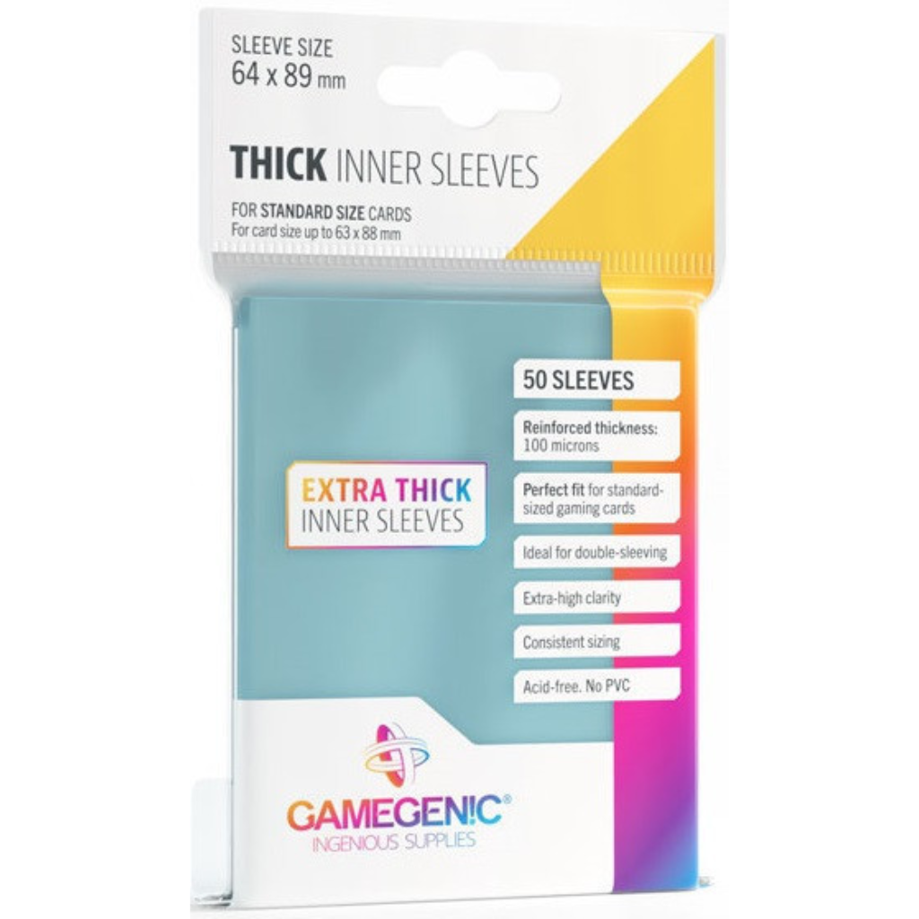 Gamegenic - Thick Inner Sleeves Pack (100 pack) Card Sleeves GameGenic Default Title  