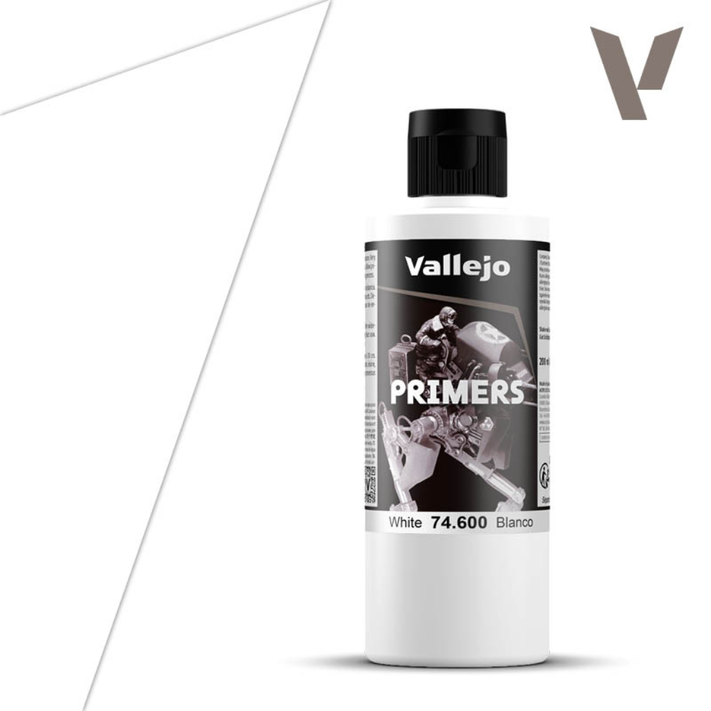 Vallejo Surface Primer White 200ml Vallejo Auxiliary Vallejo Default Title  