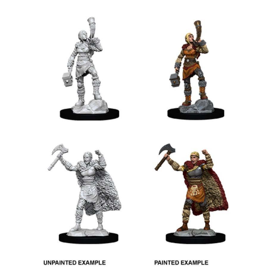 D&D Nolzurs Marvelous Unpainted Miniatures Female Human Barbarian Dungeons & Dragons WizKids   