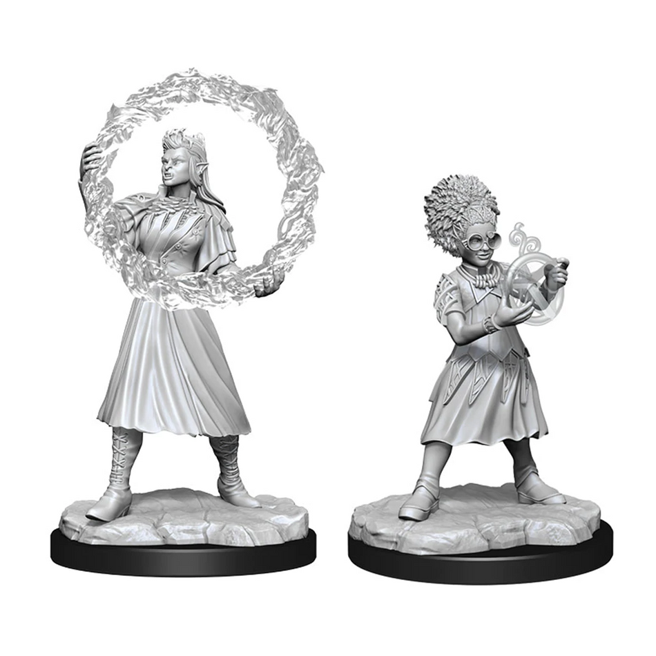 Magic the Gathering Unpainted Miniatures Rootha & Zimone (2) Dungeons & Dragons WizKids   