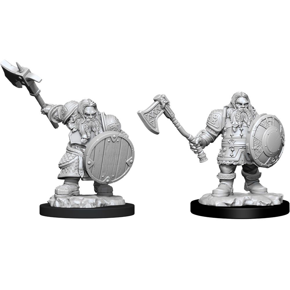 D&D Nolzurs Marvelous Unpainted Miniatures Male Dwarf Fighter Dungeons & Dragons WizKids   