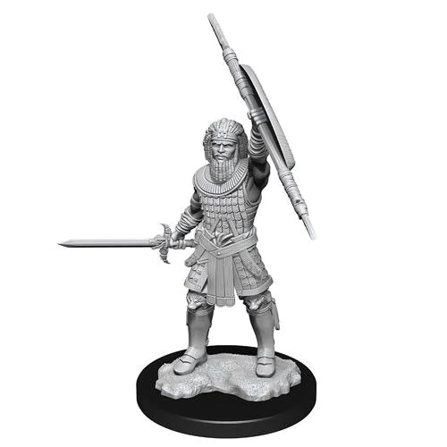 D&D Nolzurs Marvelous Unpainted Miniatures Human Male Fighter Dungeons & Dragons WizKids   