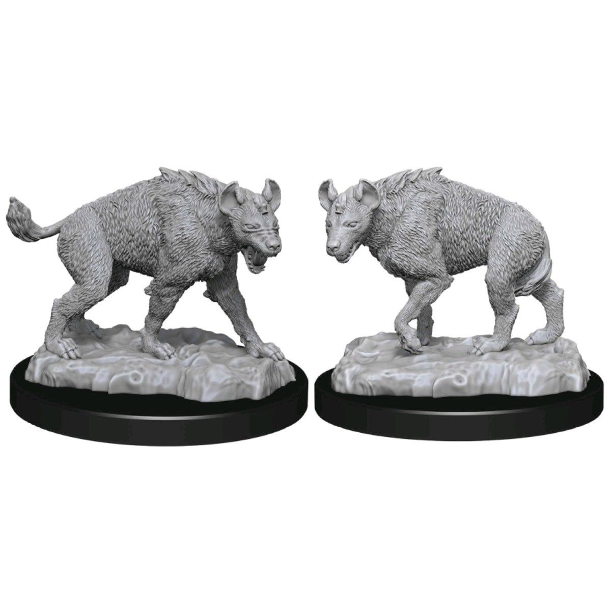 Wizkids Deepcuts Unpainted Miniatures Hyenas Dungeons & Dragons WizKids   