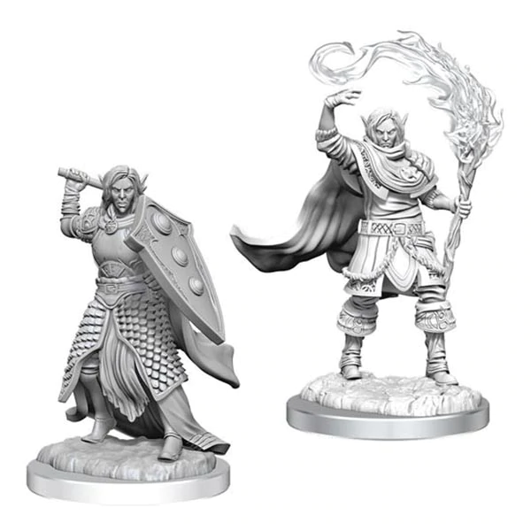 D&D Nolzurs Marvelous Unpainted Miniatures Elf Cleric Male Dungeons & Dragons Lets Play Games   