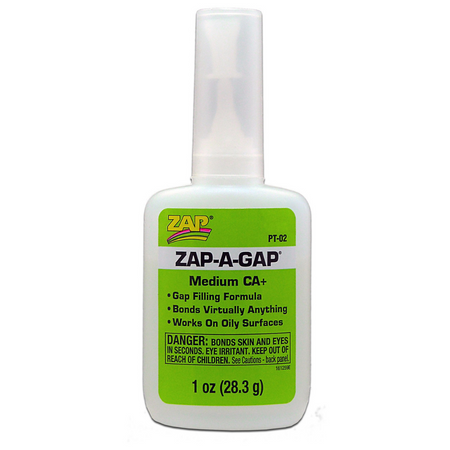 Zap-A-Gap CA+ Medium Cyanoacrylate (Green) 1oz/28.3g Tools & Materials Zap Default Title  