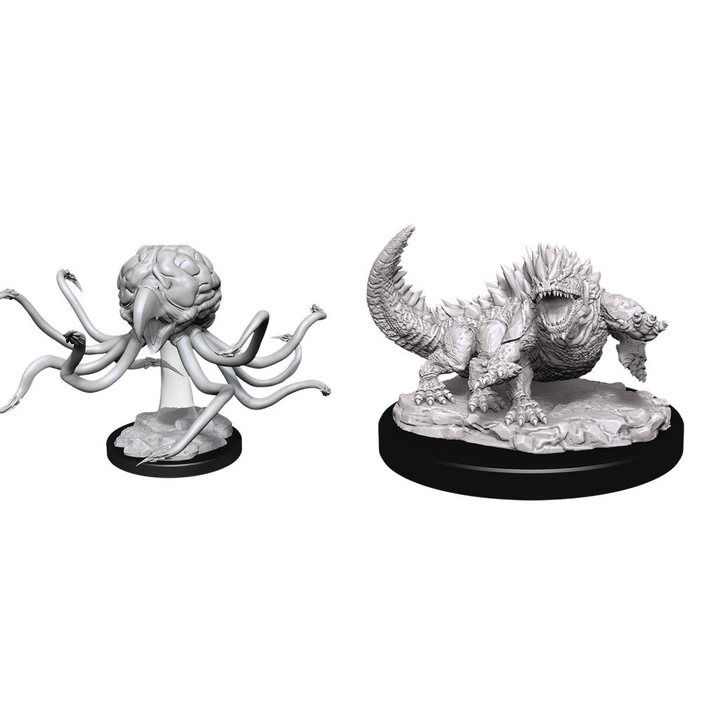 D&D Nolzurs Marvelous Unpainted Miniatures Grell and Basilisk Dungeons & Dragons WizKids   