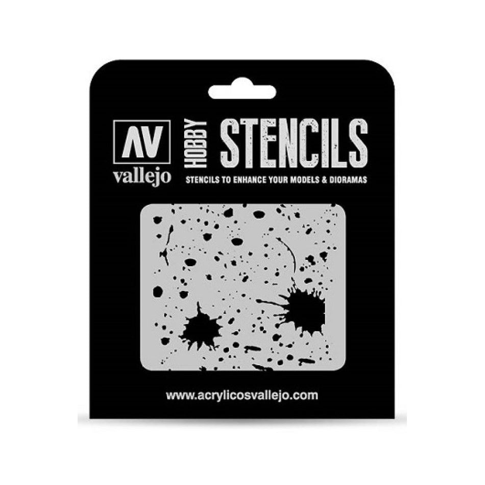 Vallejo Stencils - Texture Effects - Splash & Stains Vallejo Stencils Vallejo   