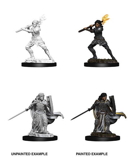 D&D Nolzurs Marvelous Unpainted Miniatures Female Human Paladin Dungeons & Dragons WizKids   