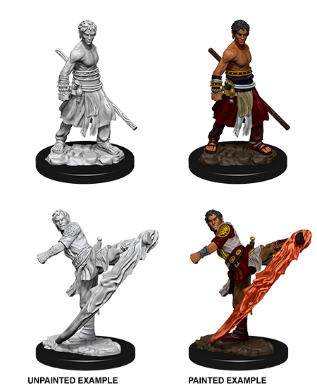 D&D Nolzurs Marvelous Unpainted Miniatures Male Half-Elf Monk Dungeons & Dragons WizKids   