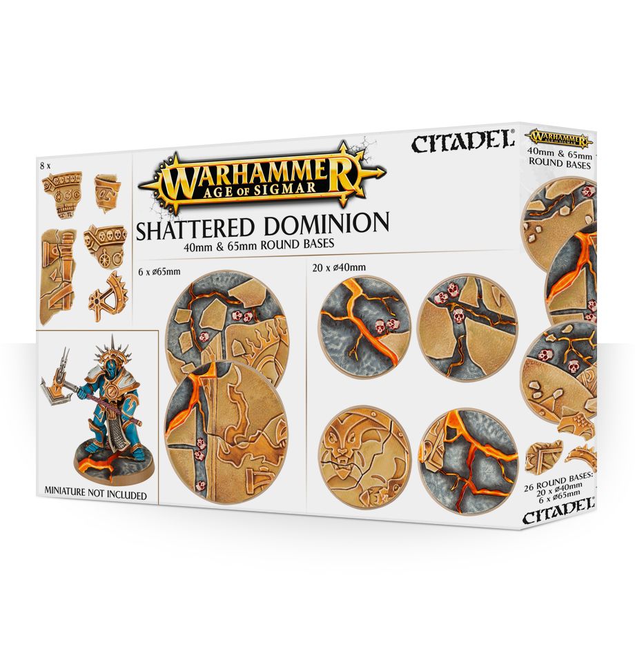 Shattered Dominion 40 & 65mm Round Bases Games Workshop Terrain Games Workshop   