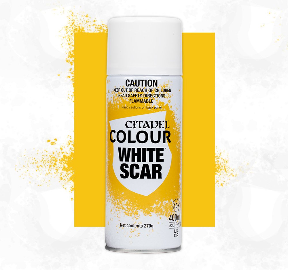 Citadel Spray Paints - White Scar Spray Paint Citadel Sprays Games Workshop   