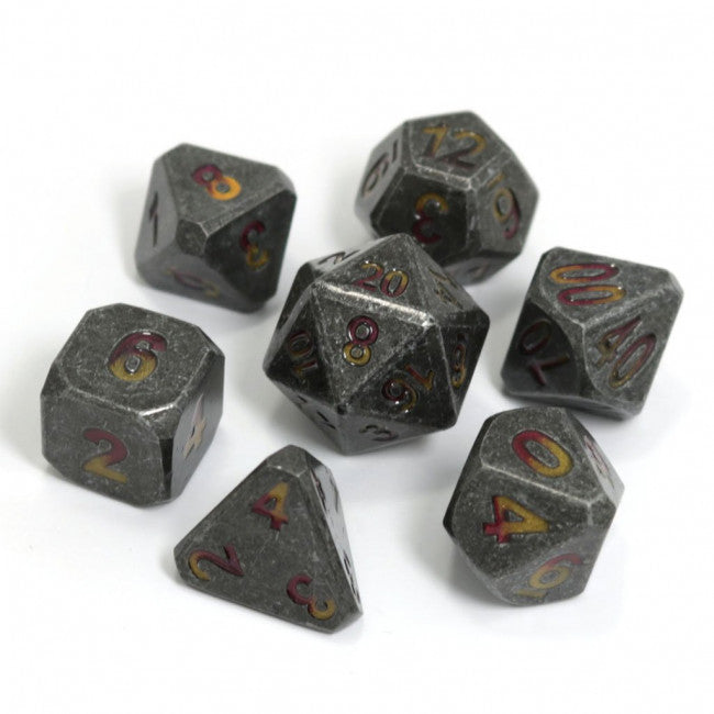 DHD 7 Piece RPG Set: Forge Brimstone Gaming Dice Die Hard Dice   