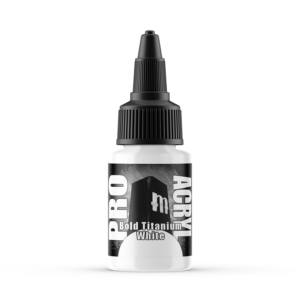 MPA-001 Monument Pro Acryl - Bold Titanium White 22ml Monument Pro Acryl Paints Monument Hobbies   