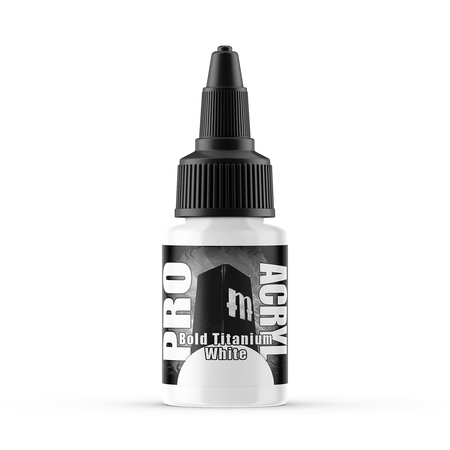 MPA-001 Monument Pro Acryl - Bold Titanium White 22ml Monument Pro Acryl Paints Monument Hobbies   