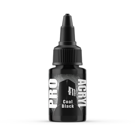 MPA-002 Monument Pro Acryl - Coal Black 22ml Monument Pro Acryl Paints Monument Hobbies   