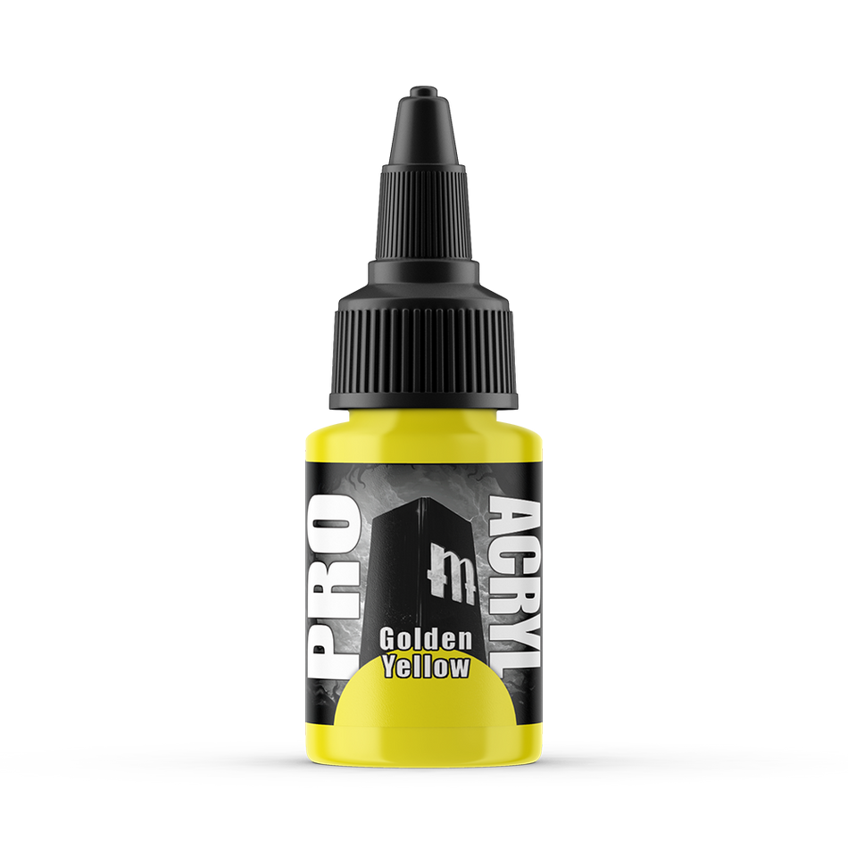 MPA-006 Monument Pro Acryl - Golden Yellow 22ml Monument Pro Acryl Paints Monument Hobbies   