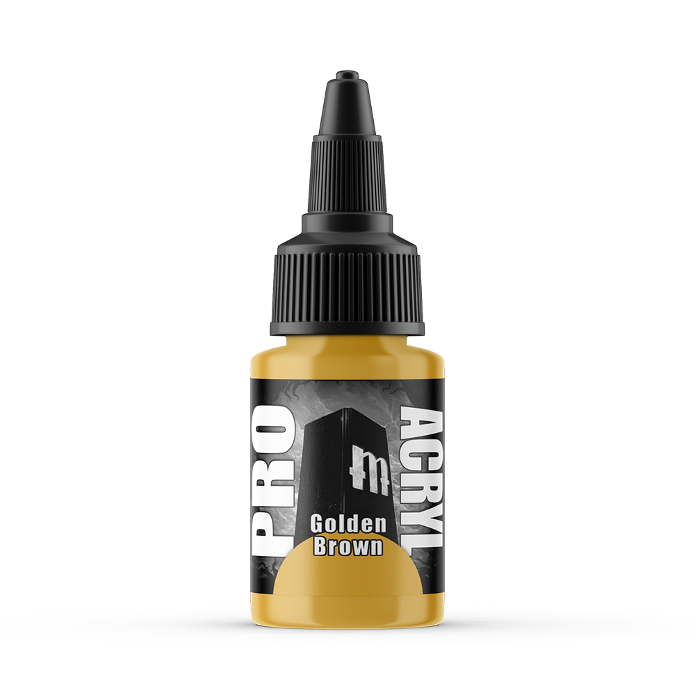 MPA-017 Monument Pro Acryl - Golden Brown 22ml Monument Pro Acryl Paints Monument Hobbies   