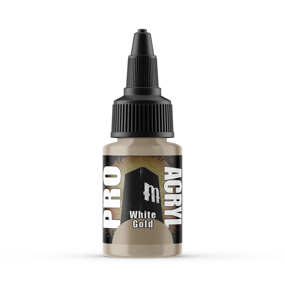 MPA-029 Monument Pro Acryl - White Gold 22ml Monument Pro Acryl Paints Monument Hobbies   