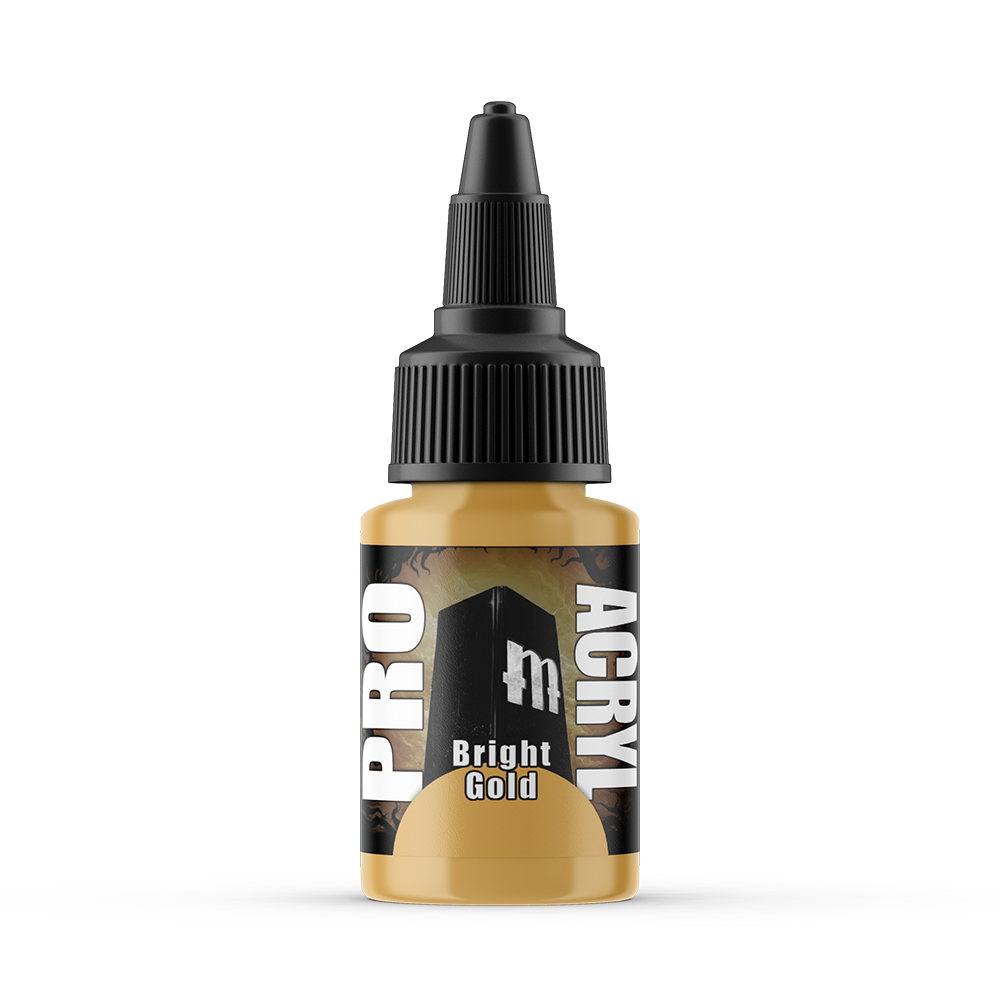 MPA-031 Monument Pro Acryl - Bright Gold 22ml Monument Pro Acryl Paints Monument Hobbies   