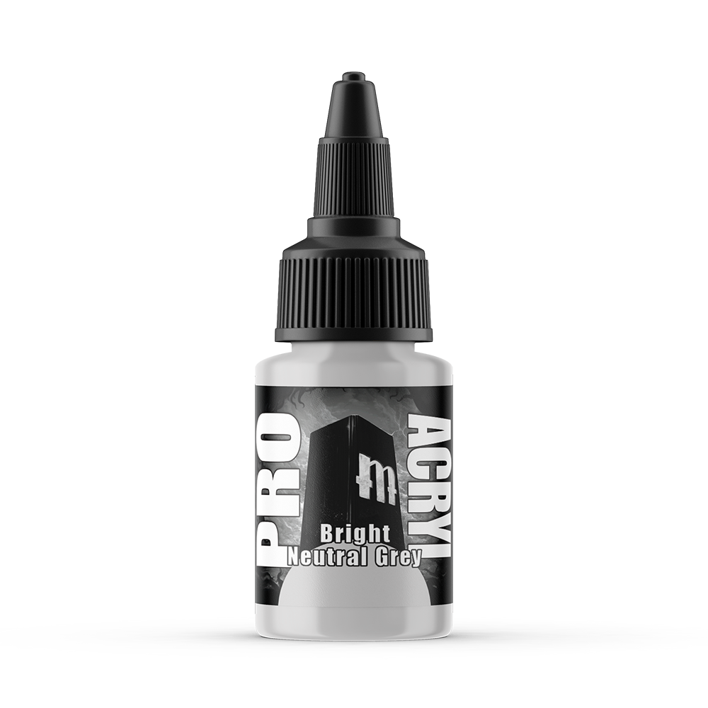 MPA-045 Monument Pro Acryl - Bright Neutral Grey 22ml Monument Pro Acryl Paints Monument Hobbies   