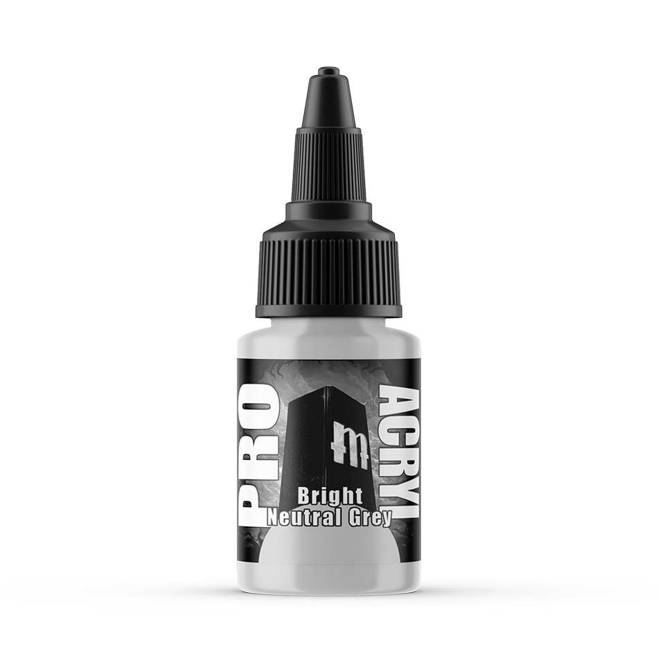 MPA-045 Monument Pro Acryl - Bright Neutral Grey 22ml Monument Pro Acryl Paints Monument Hobbies   