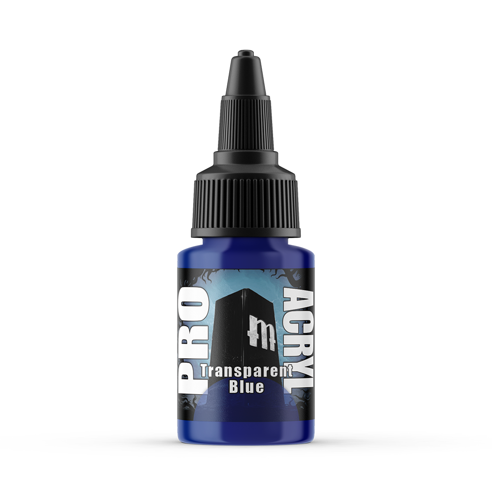 MPA-046 Monument Pro Acryl - Transparent Blue 22ml Monument Pro Acryl Paints Monument Hobbies   